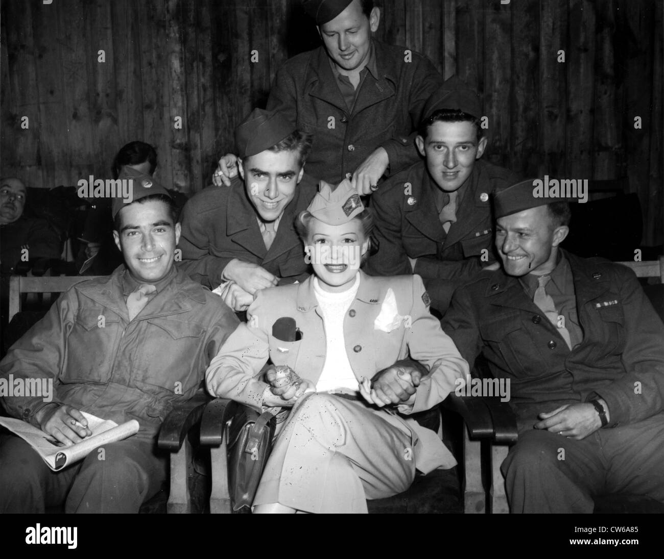 Betty Hutton in France (1945) Stock Photo