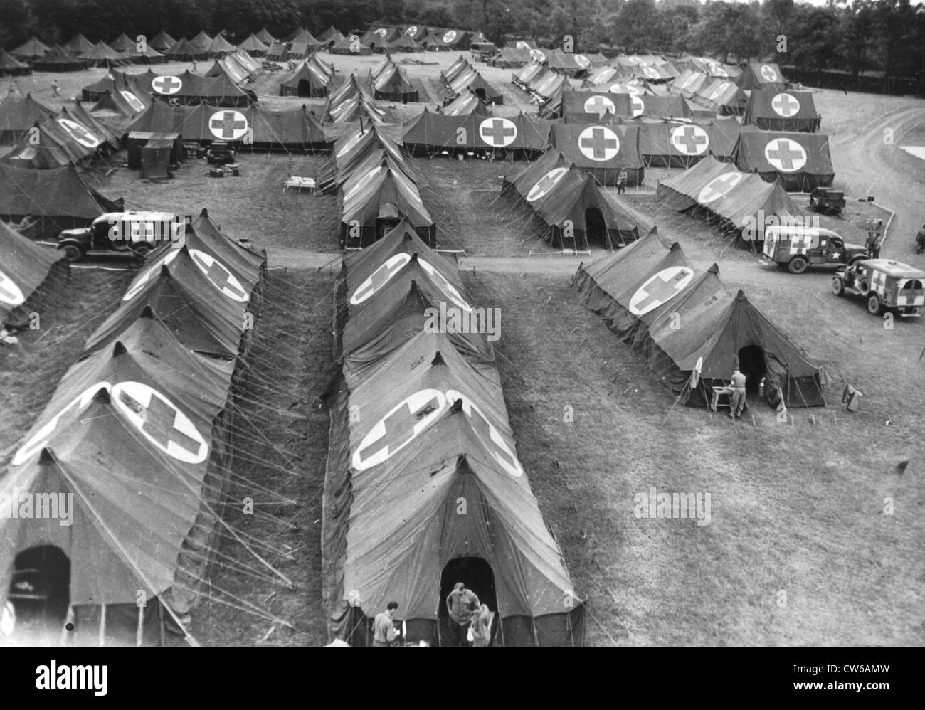 U.S evacuation hospital in Normandy (Summer 1944 Stock Photo - Alamy