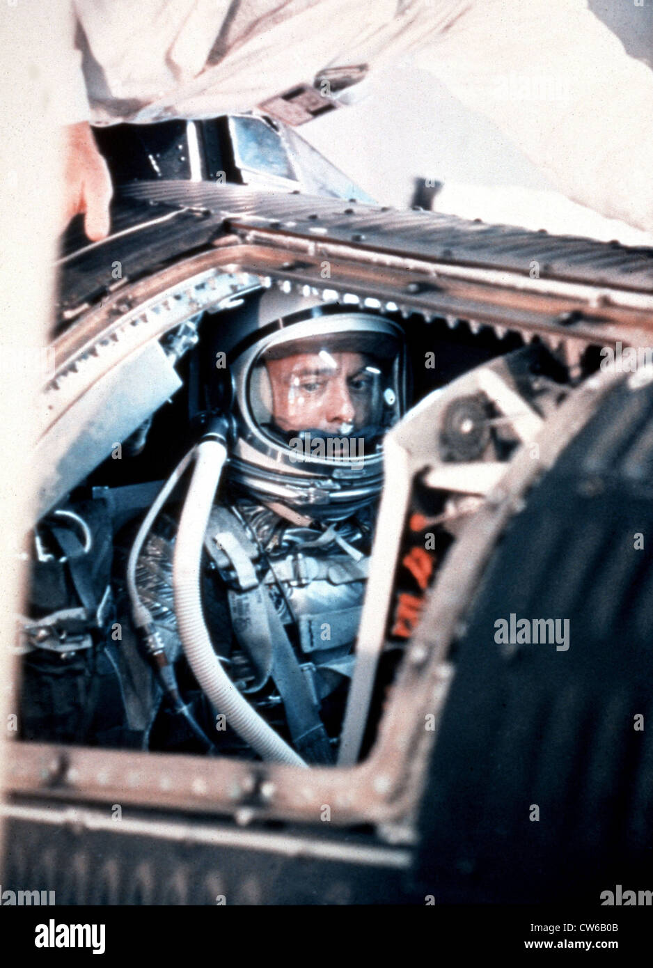 Ast. Alan B. Shepard in Mercury ship (May 5, 1961) Stock Photo