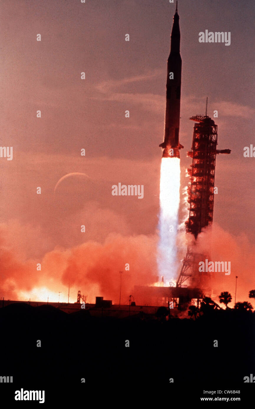 Apollo 8 lift off (December 21, 1968) Stock Photo
