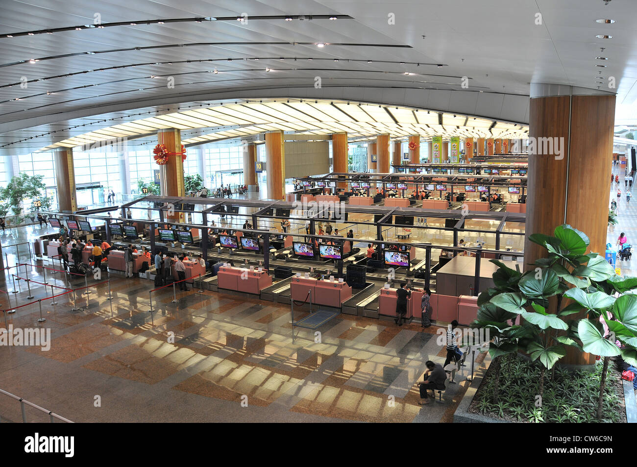 KLIA Kuala Lumpur International airport checking hall Sepang Malaysia Asia Stock Photo