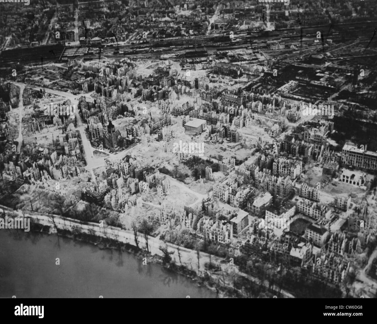 View of Mannheim March 29, 1945 Stock Photo Alamy