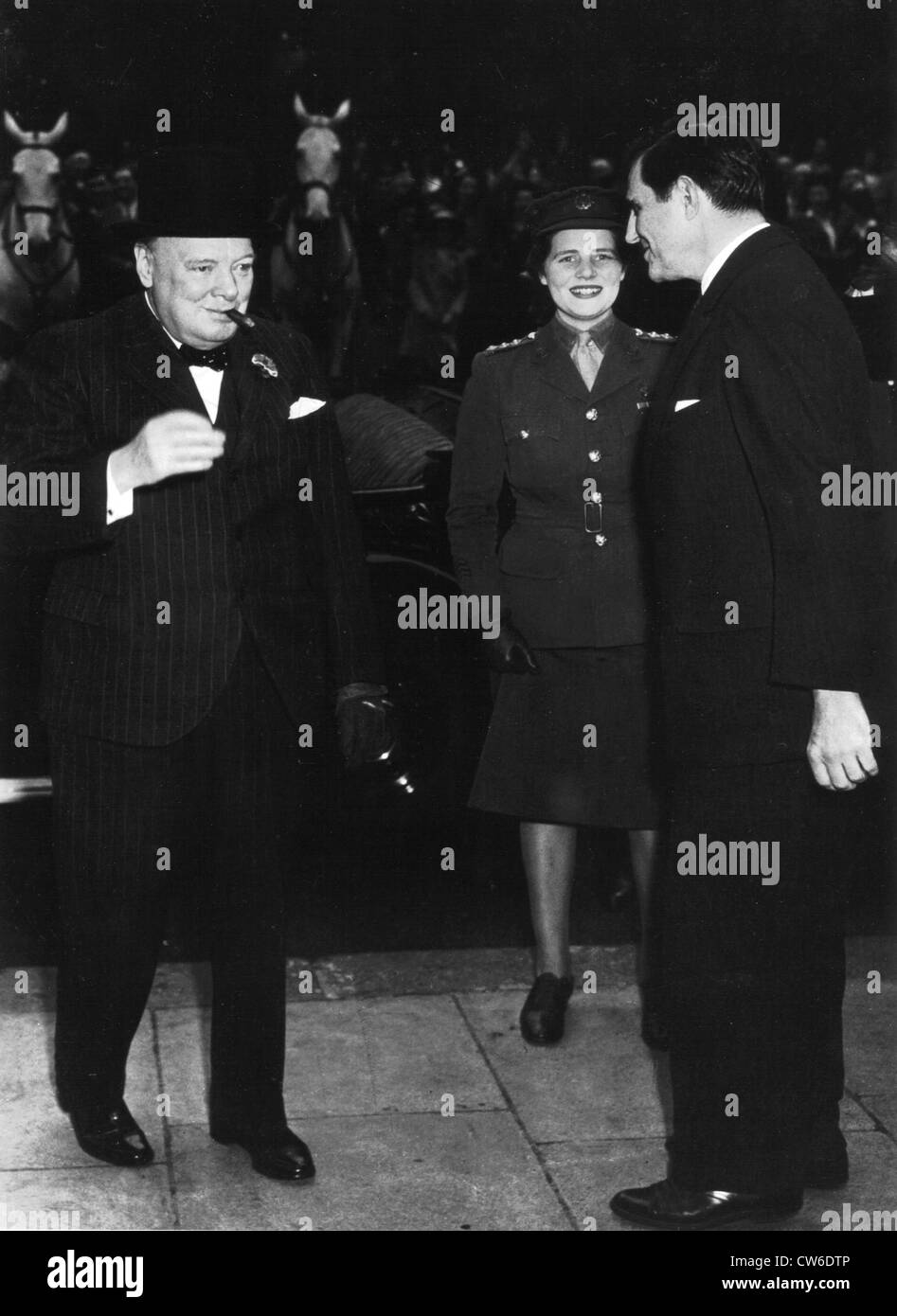 Winant Prime Minister Churchill calls on Ambassador Winant in London, May 9 ...