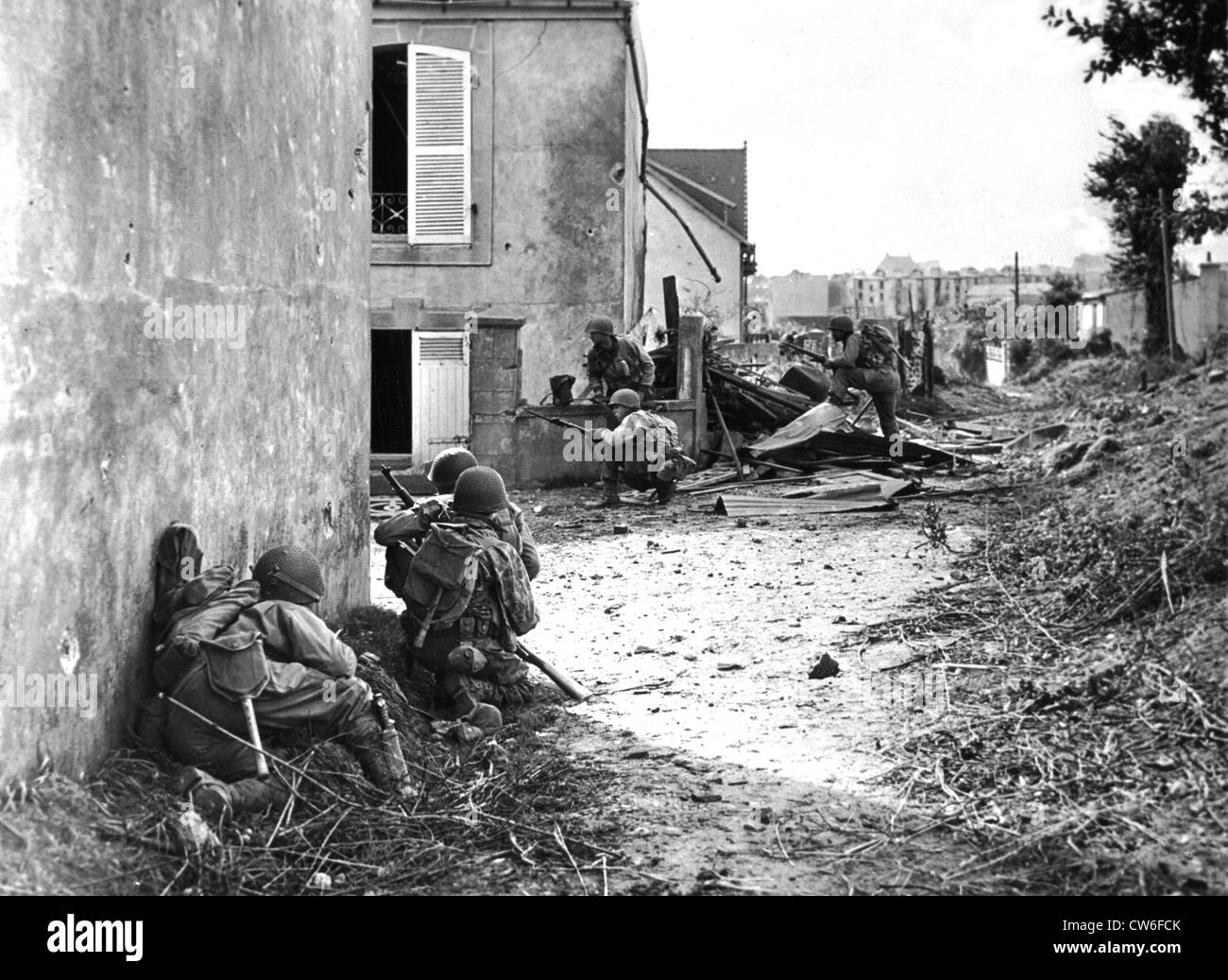 American soldiers in wwii Black and White Stock Photos & Images - Alamy
