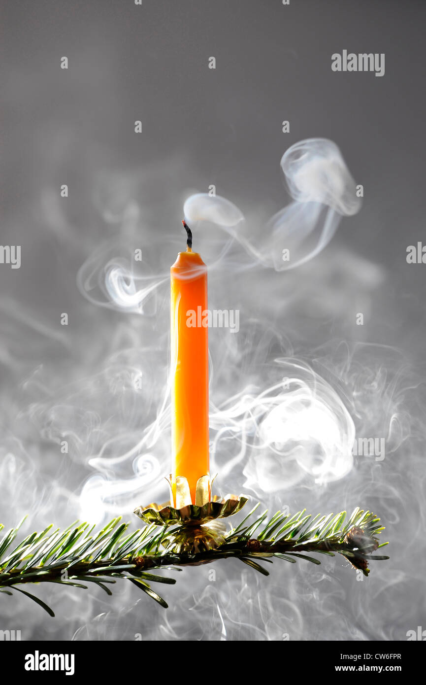 Candle blown out with smoke hires stock photography and images Alamy