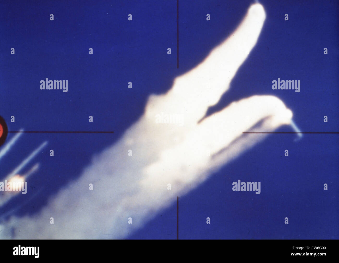 Explosion of space shuttle Challenger (January 28, 1986 Stock Photo - Alamy