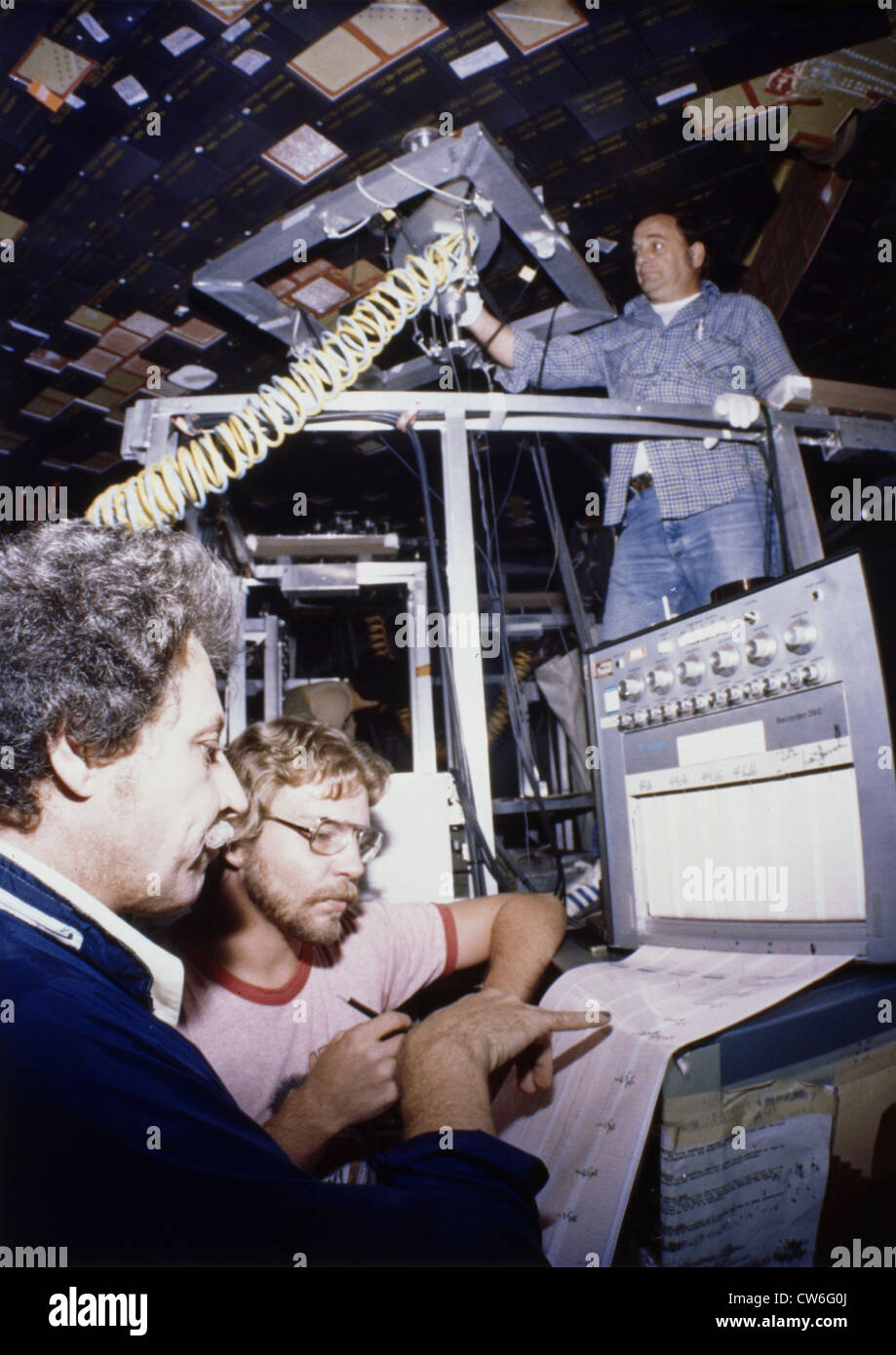 Tests carried out on the fiber tiles making up the orbiter's thermal ...