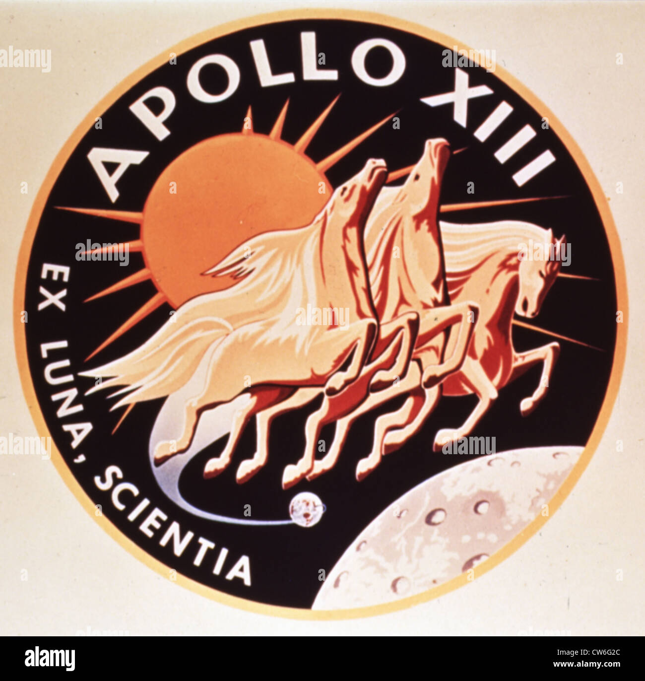 Apollo XIII's motto Stock Photo