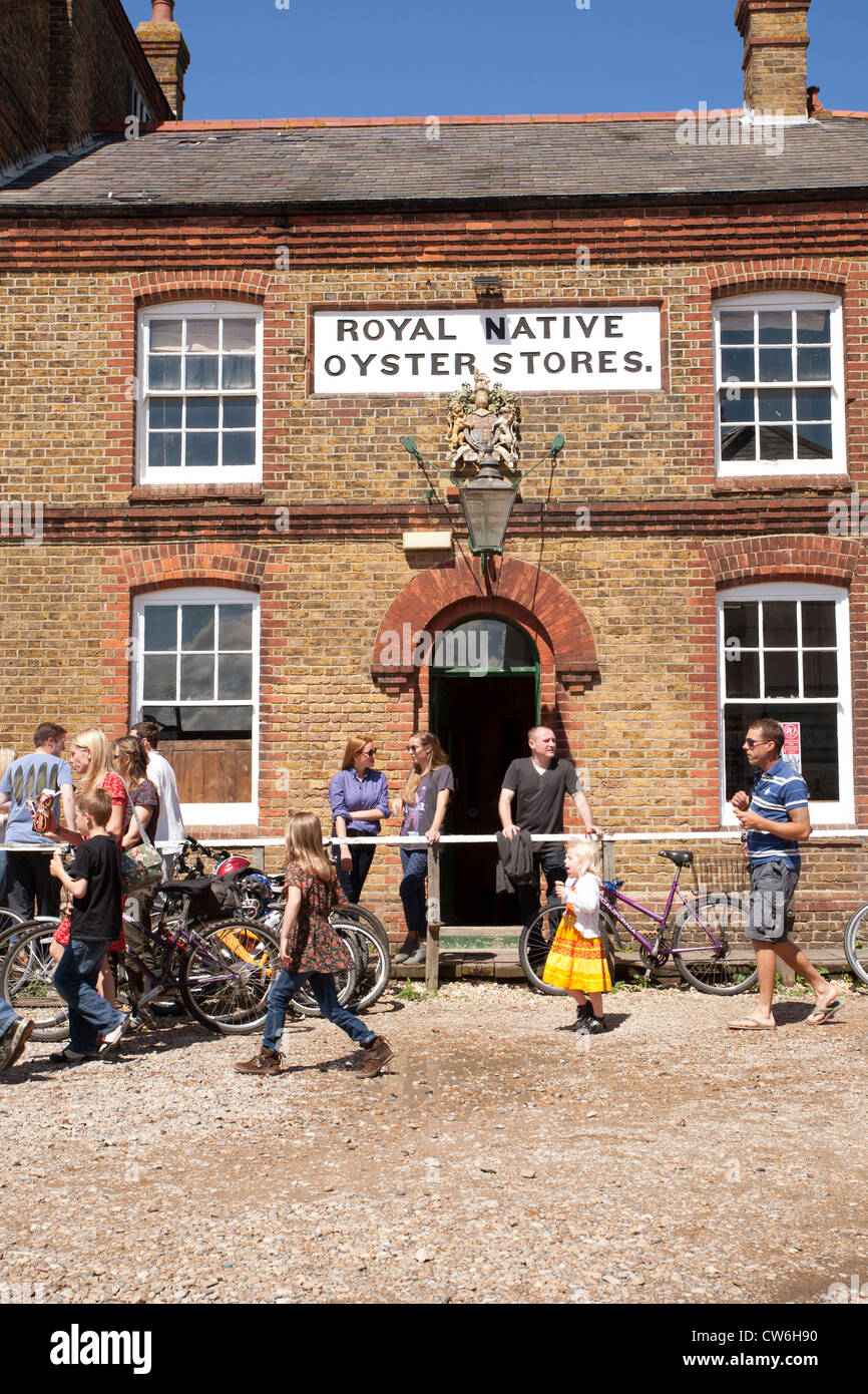 Royal Native Oyster Stores, Whitstable, Kent Stock Photo