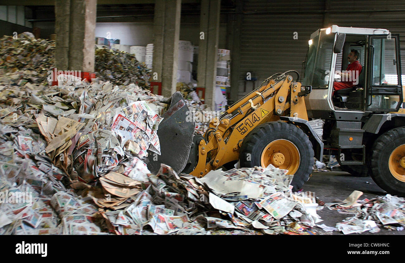 waste paper recycling Stock Photo Alamy