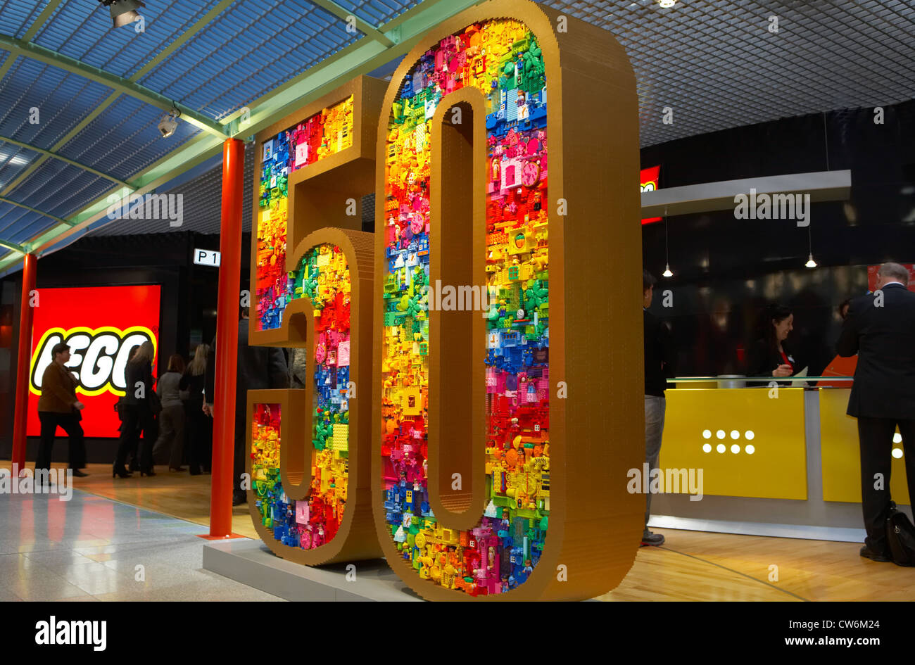 Nuernberg Lego Booth At The International Toy Fair Stock Photo Alamy