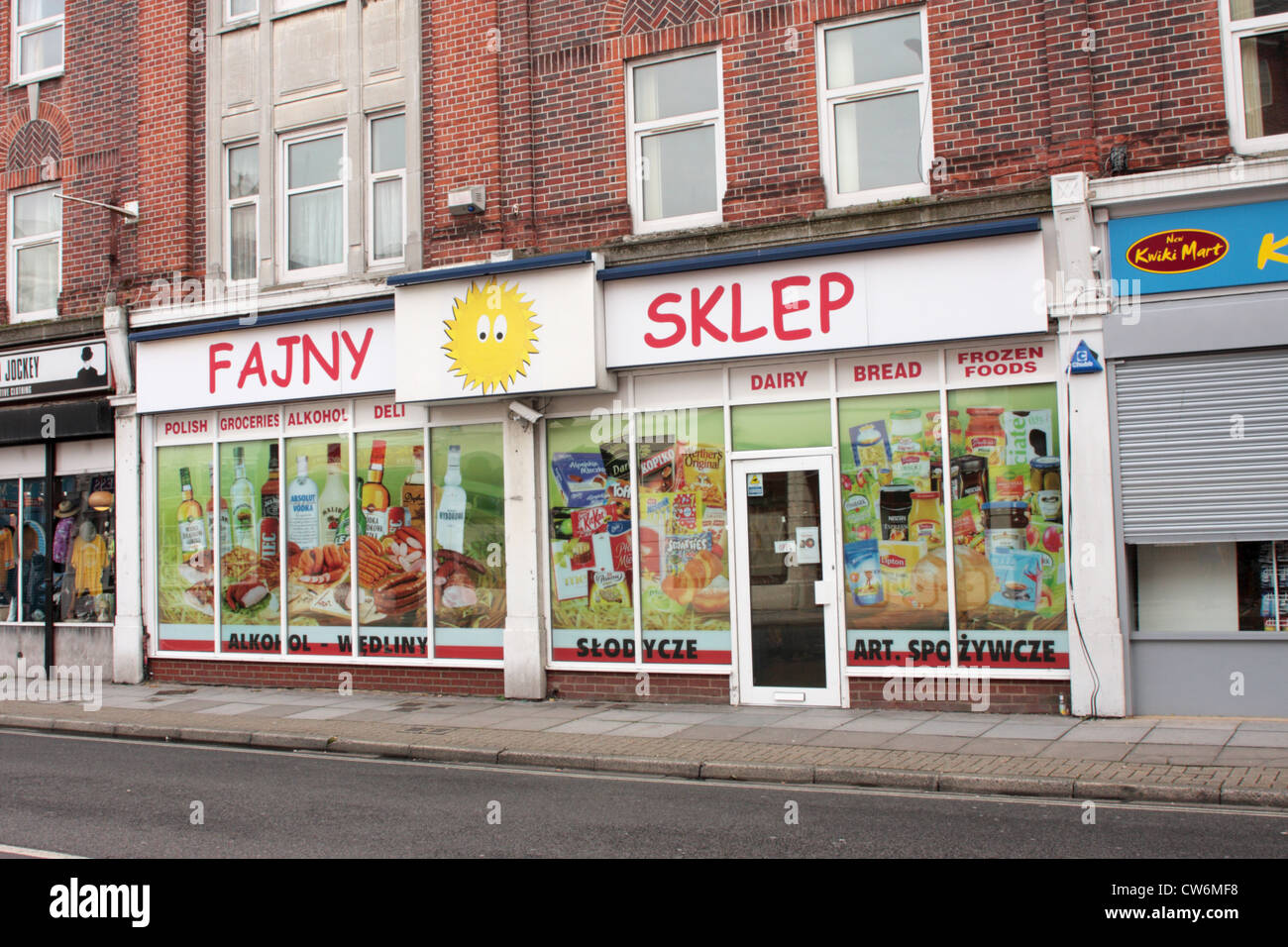 A Polish shop Southsea Portsmouth Hampshire UK Stock Photo