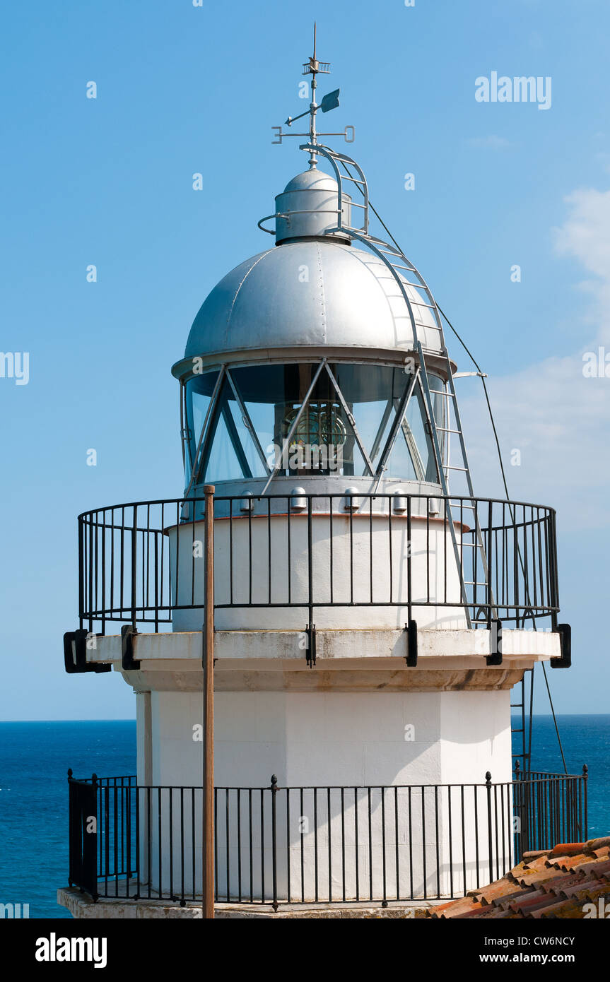 Lighthouse in Peniscola, Castellon, Spain Stock Photo