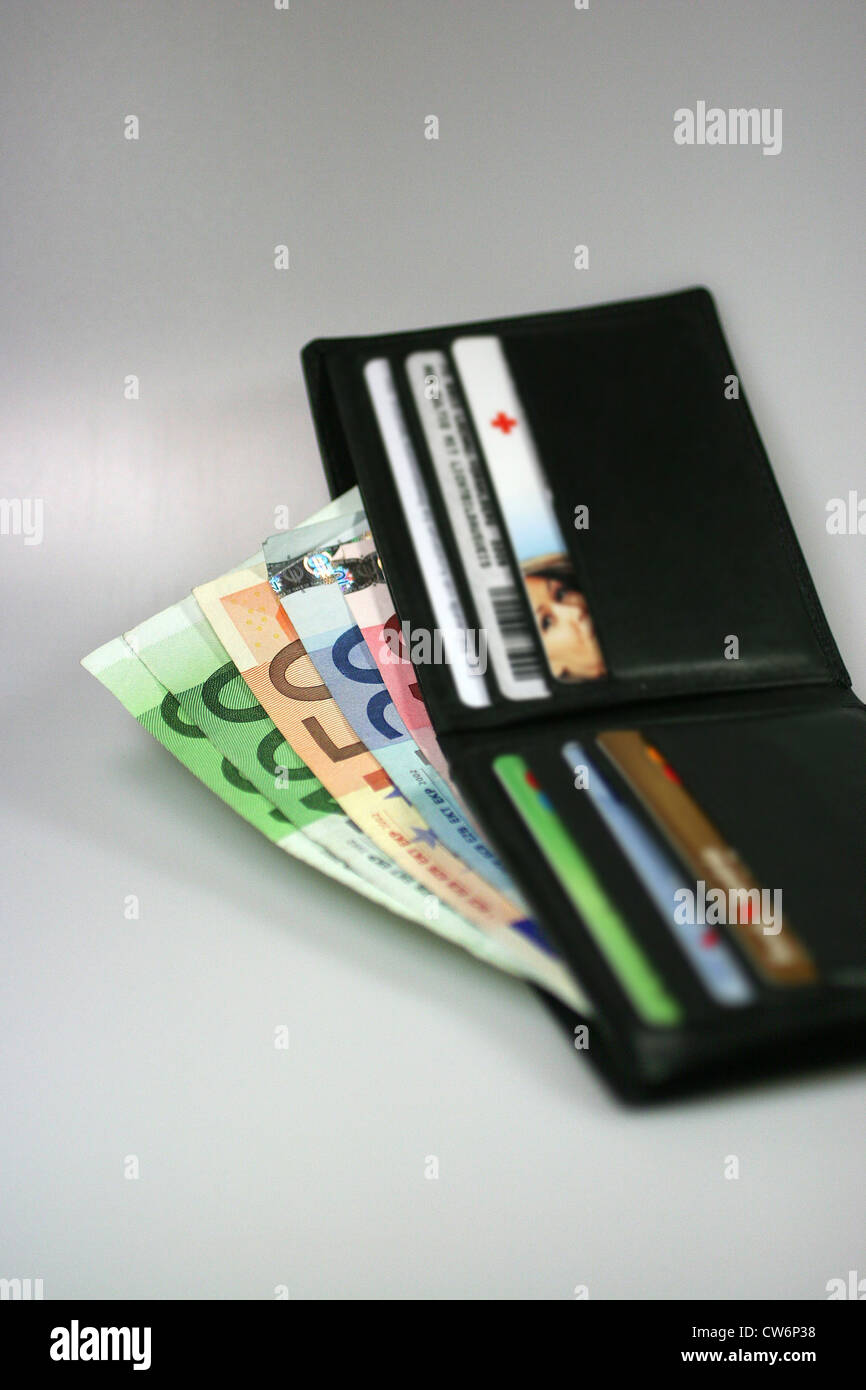 purse and banknotes Stock Photo - Alamy