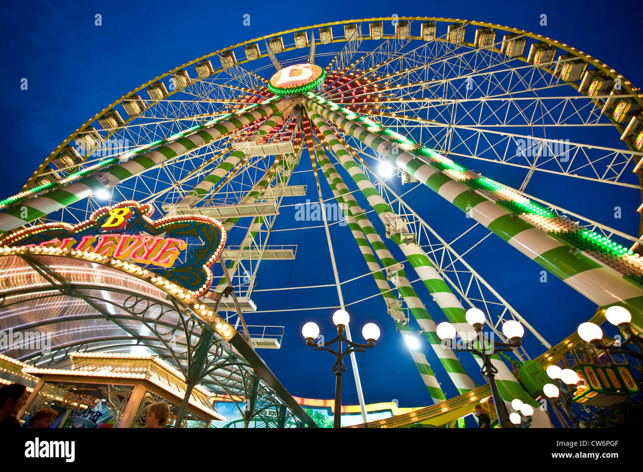 big wheel on the Cranger fair, Germany, North Rhine-Westphalia, Ruhr Area, Herne Stock Photo
