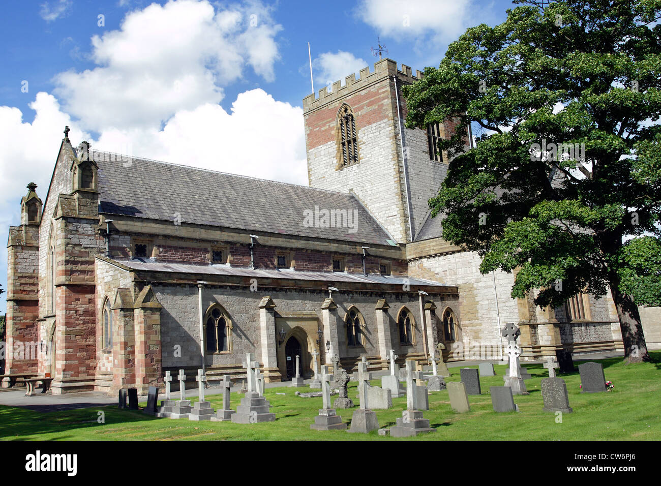 St Asaph Cathedral, North Wales. Stock Photo