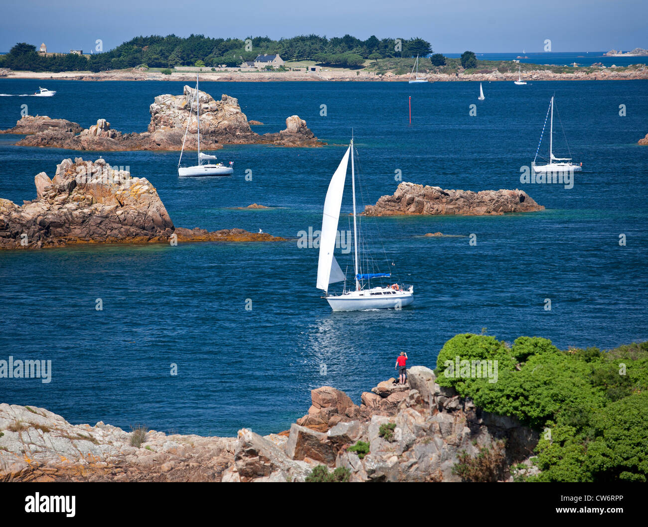 The Brehat archipelago conservation area seen from the vantage point of