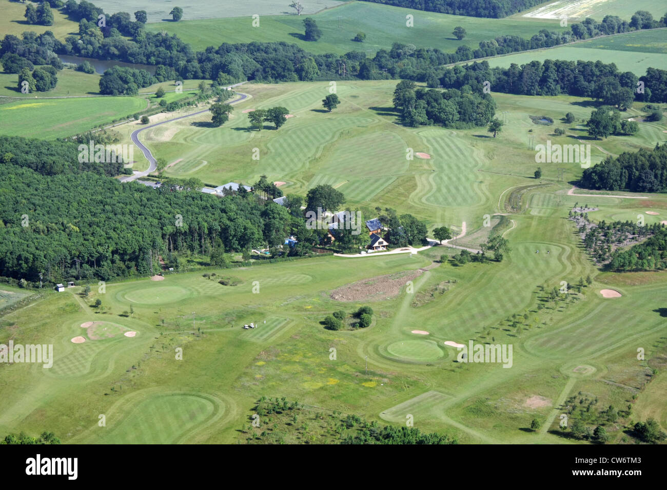 aerial view of Kilnwick Percy Golf Club near Pocklington, East