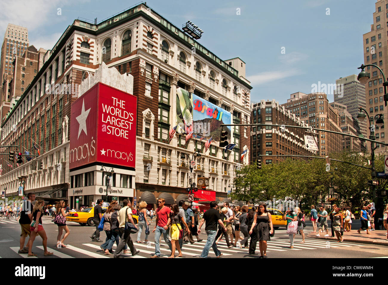 Macy's Herald Square is the flagship department store, New York City Manhattan Stock Photo