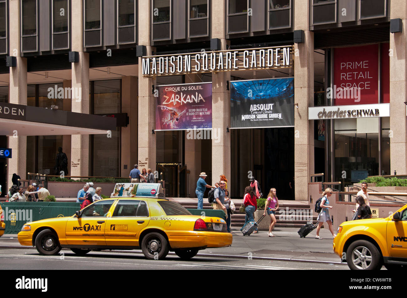 The entrance to Pennsylvania Station and Madison Square Garden in New