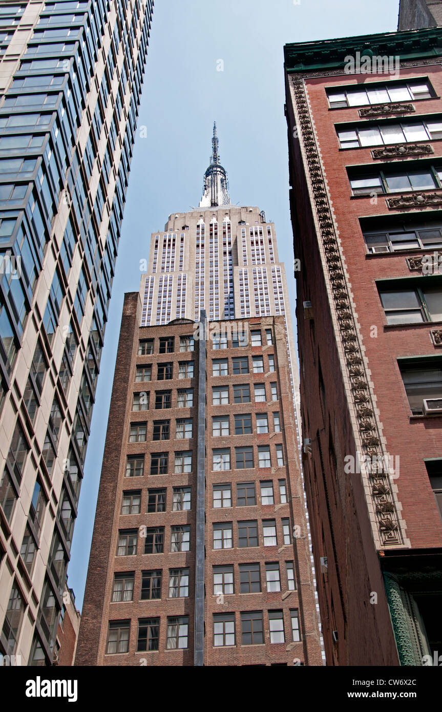 Empire State Building  Manhattan New York City United States of America Stock Photo