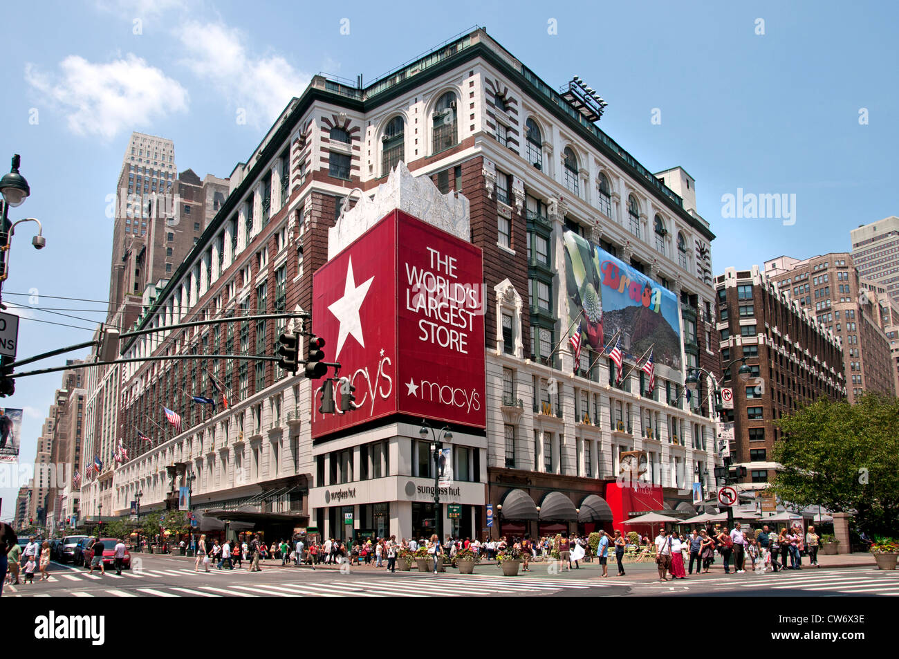 Macy's Herald Square is the flagship department store, New York City Manhattan Stock Photo