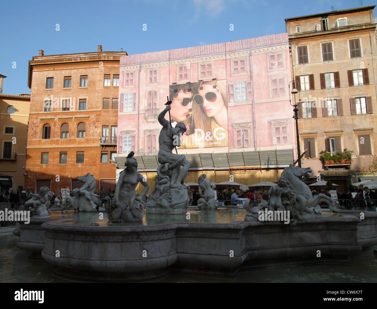 Piazza Navona, Italy, Rome Stock Photo