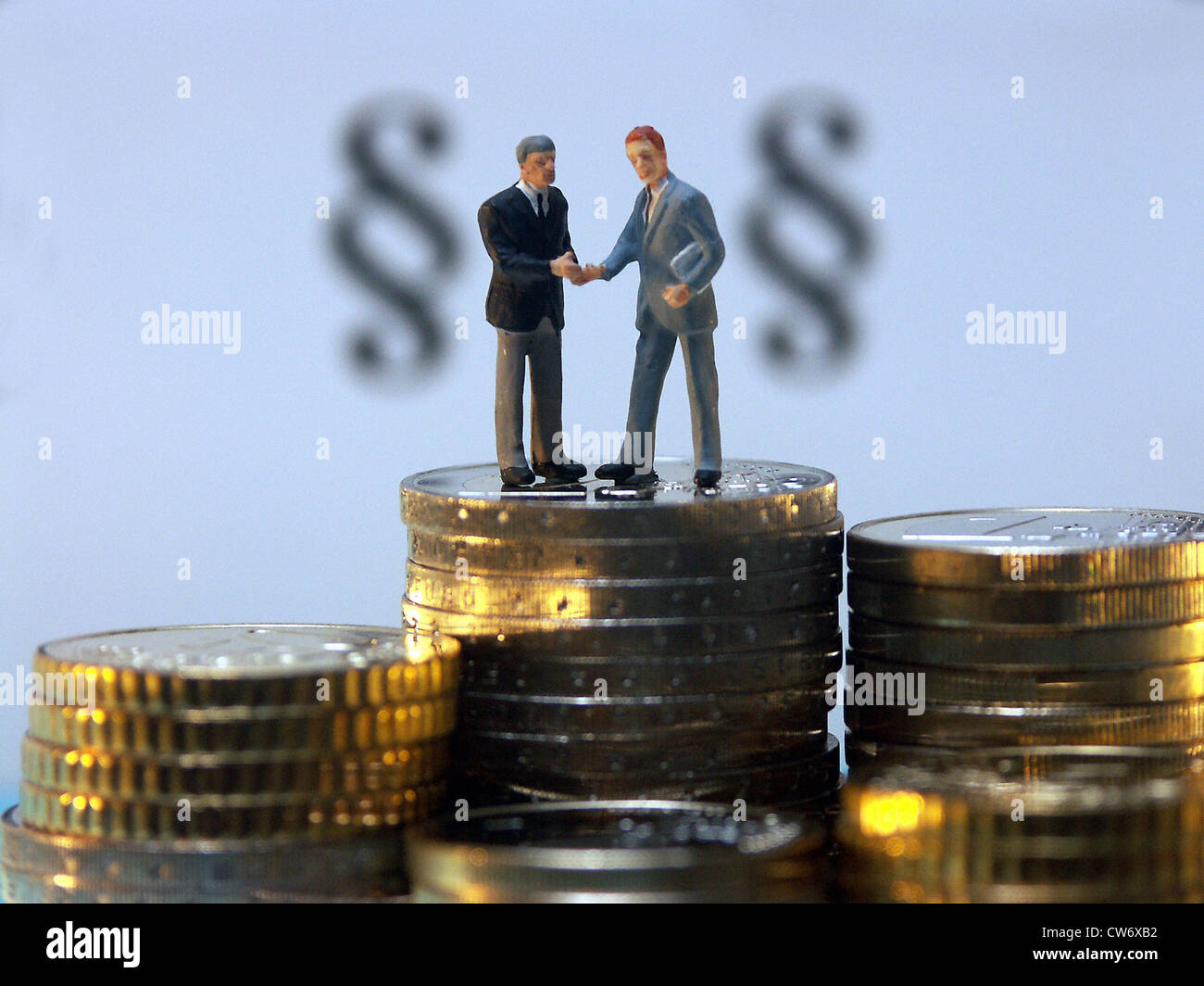 Symbol lawyer costs Stock Photo