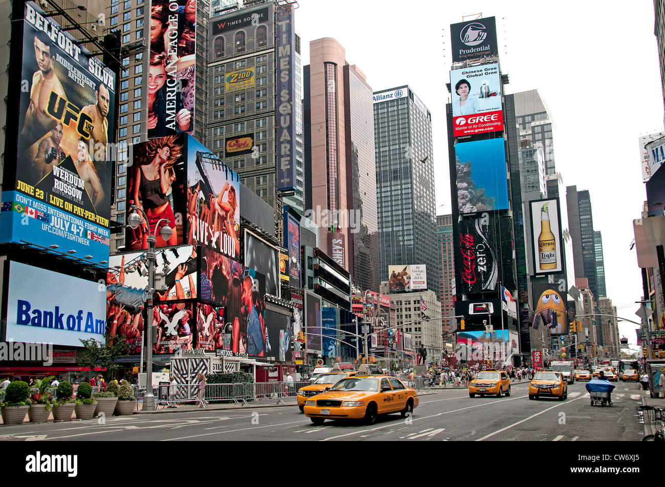 Times Square Broadway New York City Theater Musical Stock Photo