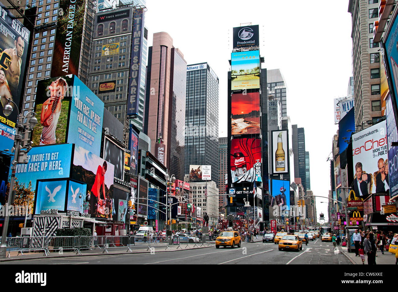 Times Square Broadway New York City Theater Musical Stock Photo