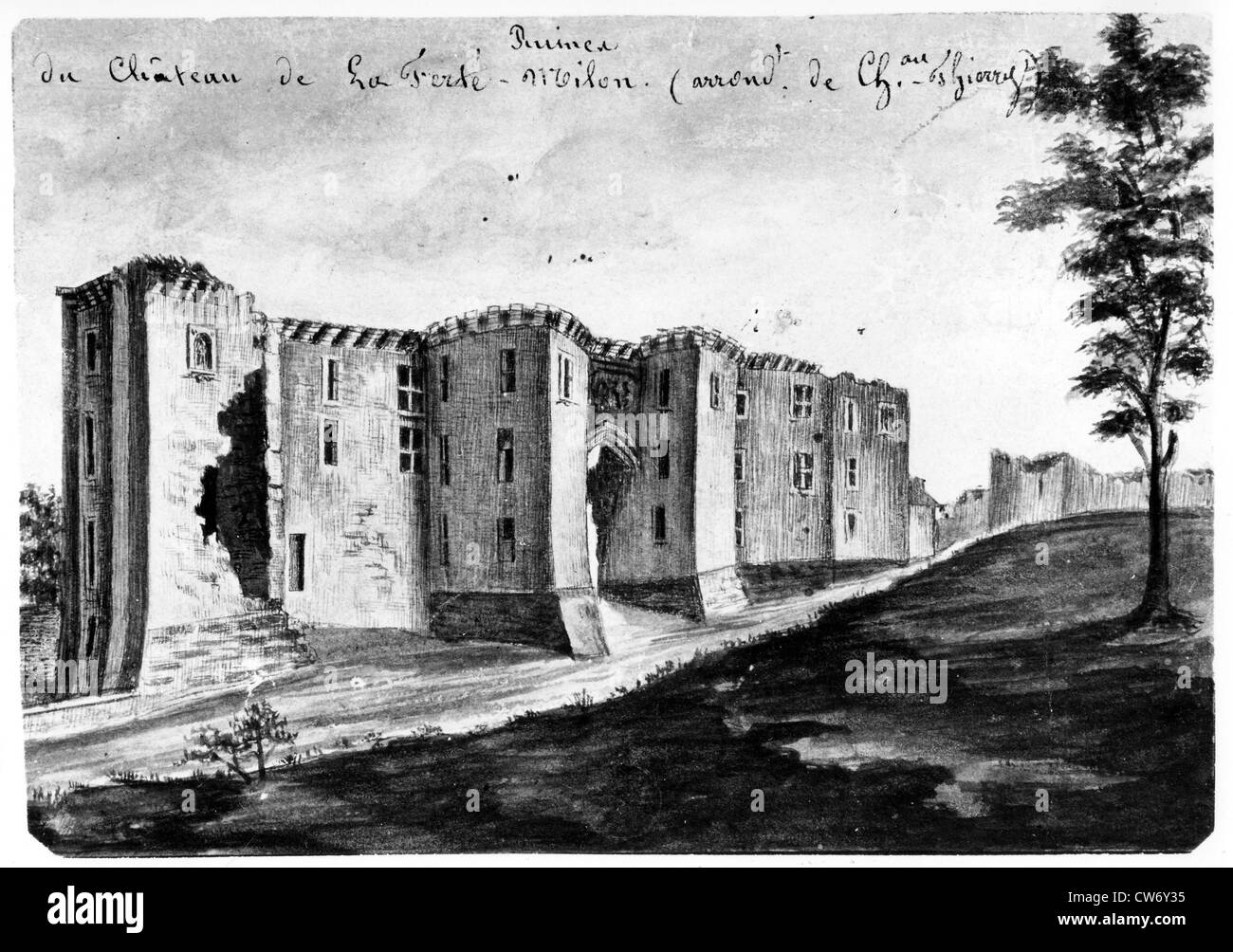 Castle of Ferté-Milon Stock Photo