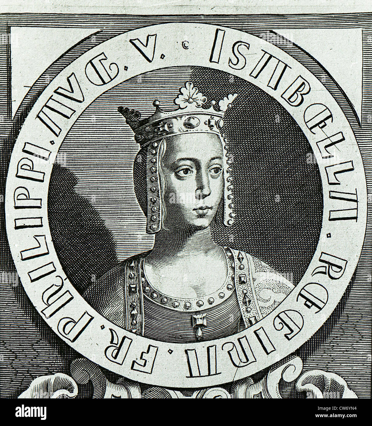 Isabelle of Aragon Stock Photo