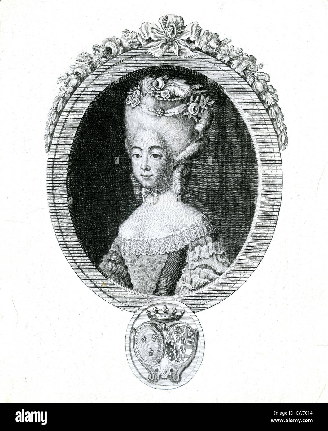 The countess of Provence (1756-1805) Stock Photo