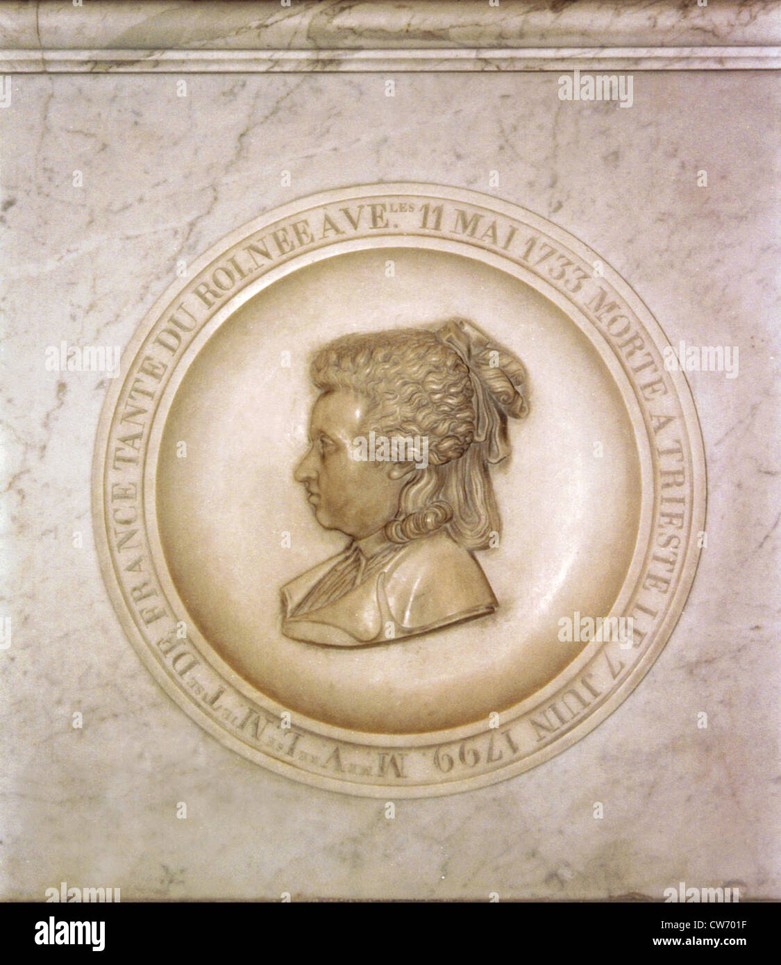 Victoire Louise (1733 - 1799).  Said Mrs Victoire. Stock Photo