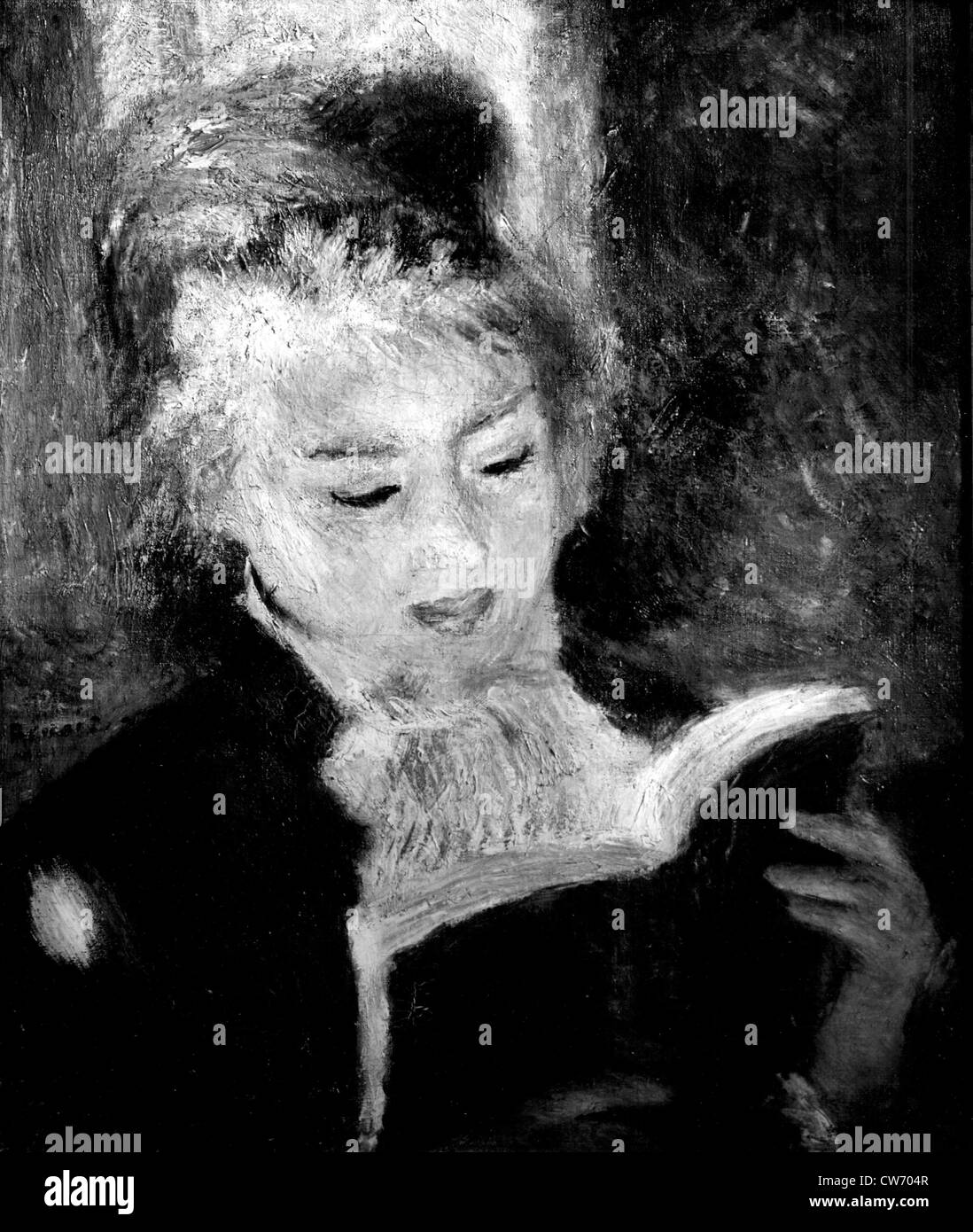 The reading light, of Renoir Stock Photo