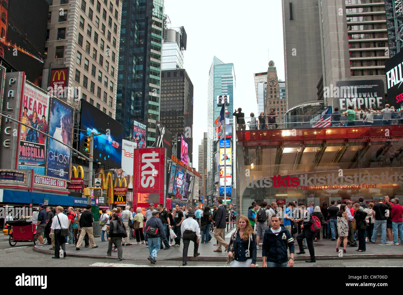 Times Square Broadway New York City Theater TKTS Stock Photo