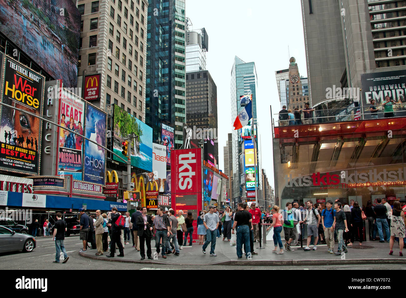 Times Square Broadway New York City Theater Musical Stock Photo