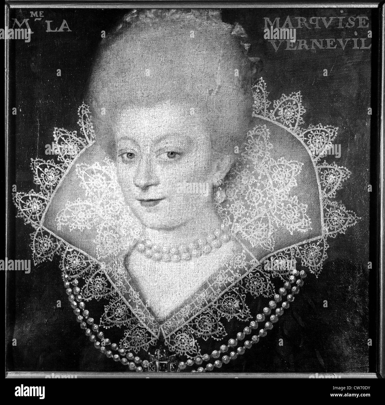 Catherine Henriette of Balzac d' Entragues, duchess of Verneuil. Stock Photo