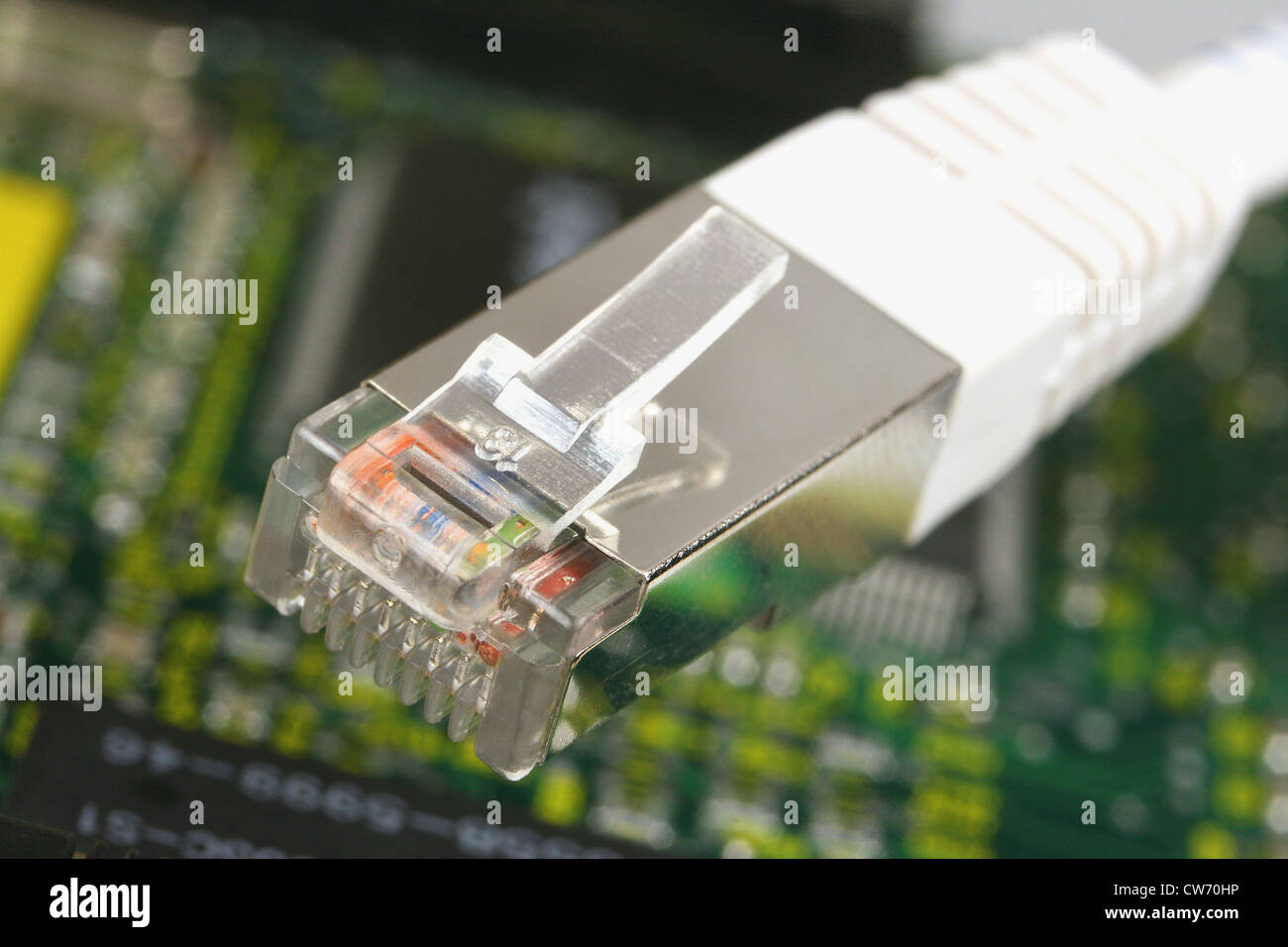 plug of a computer wire Stock Photo Alamy