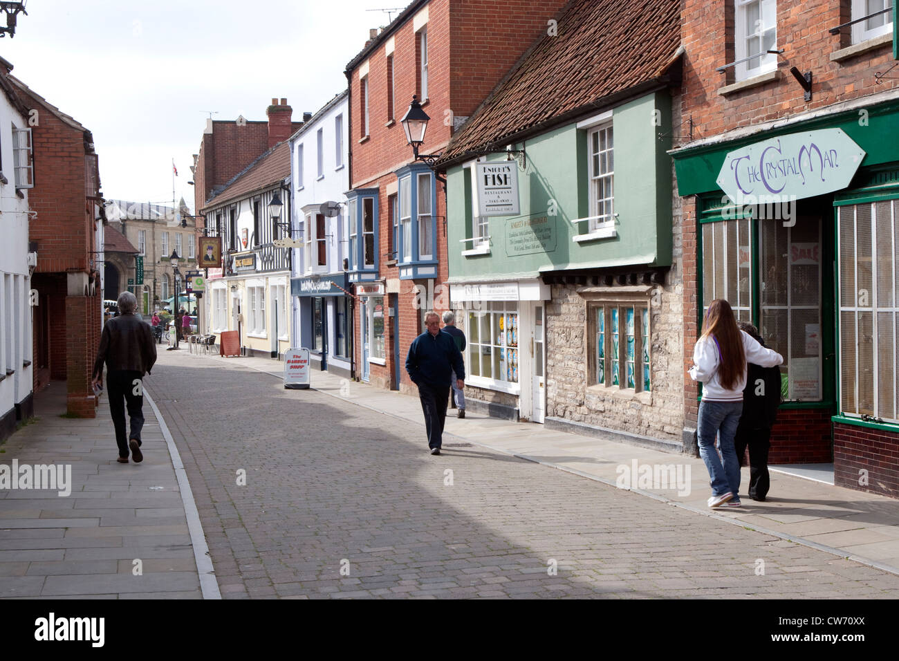 Glastonbury: town centre/center - Northload Street Stock Photo