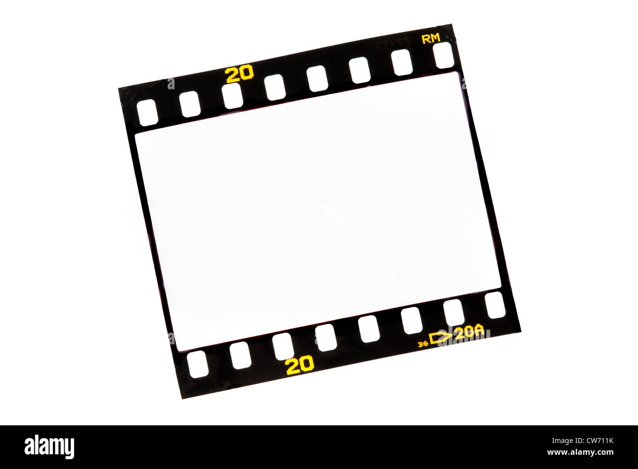 blank images on a slide film Stock Photo
