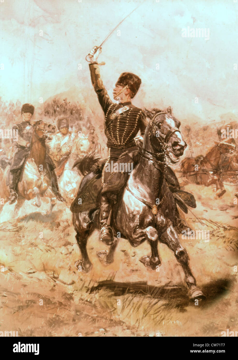 Detaille, Colonel de Wasseigne during the War of 1870 Stock Photo