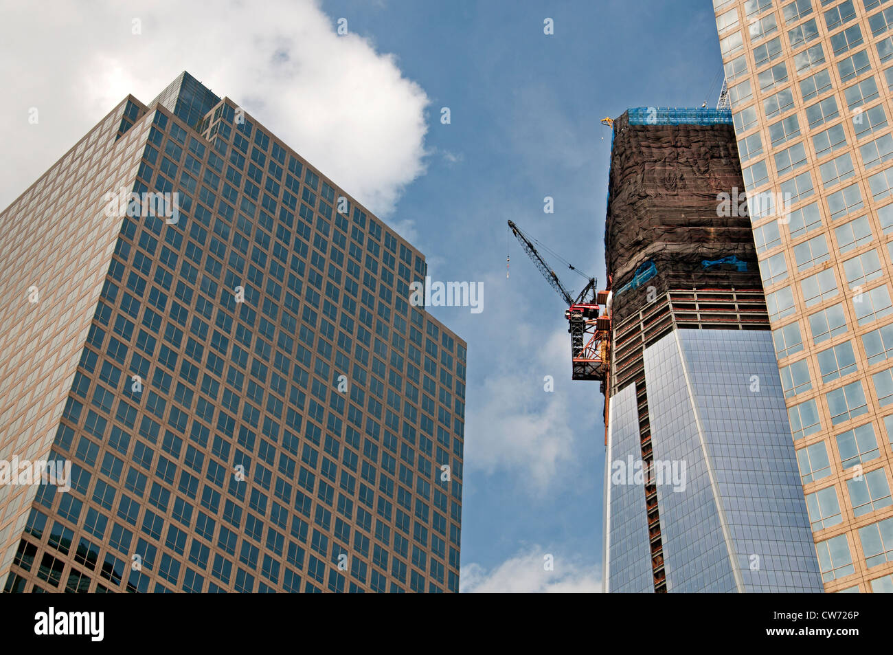 Freedom Tower or Tower One World Trade Center  New York City Manhattan Stock Photo