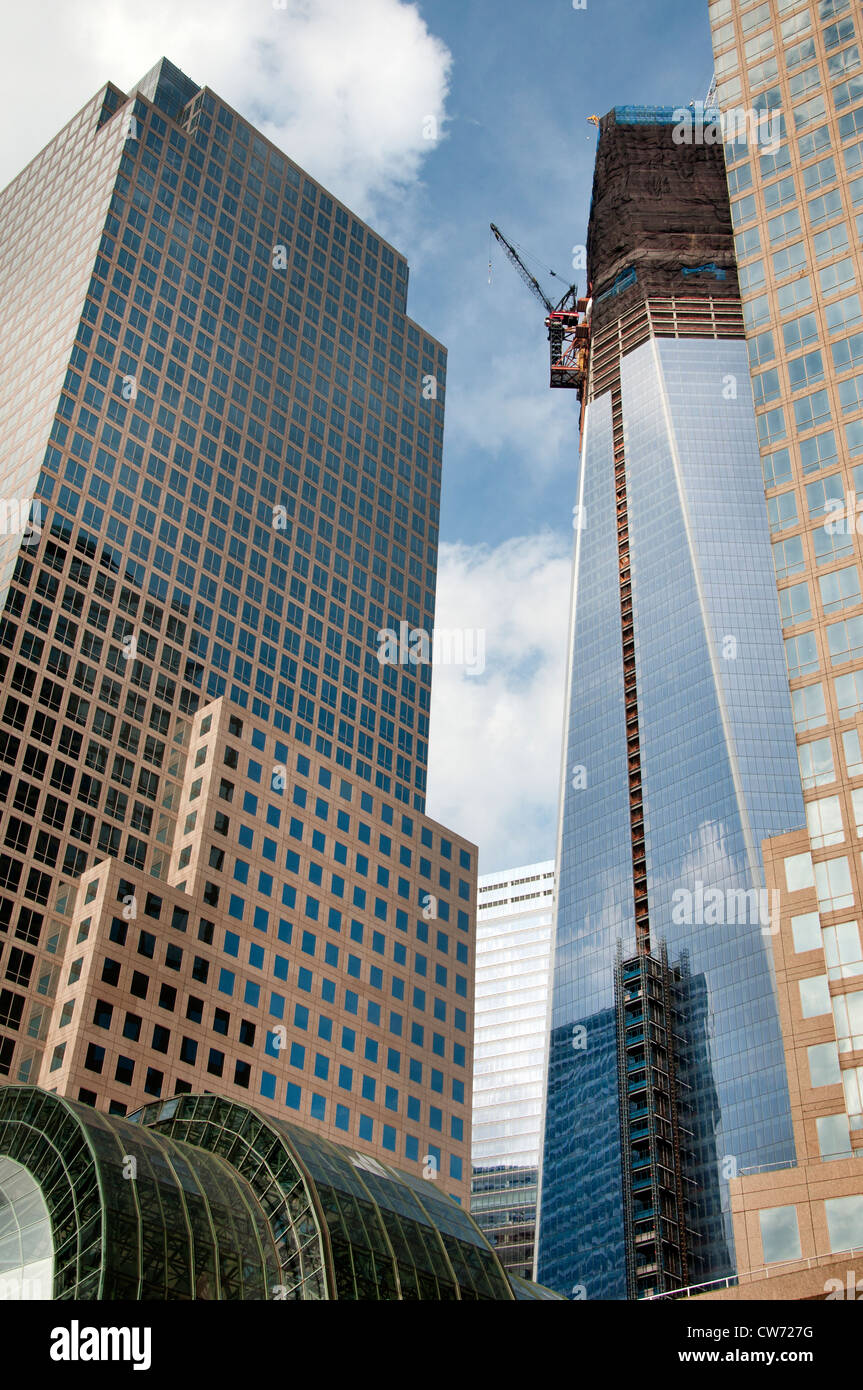 Freedom Tower or Tower One World Trade Center  New York City Manhattan Stock Photo