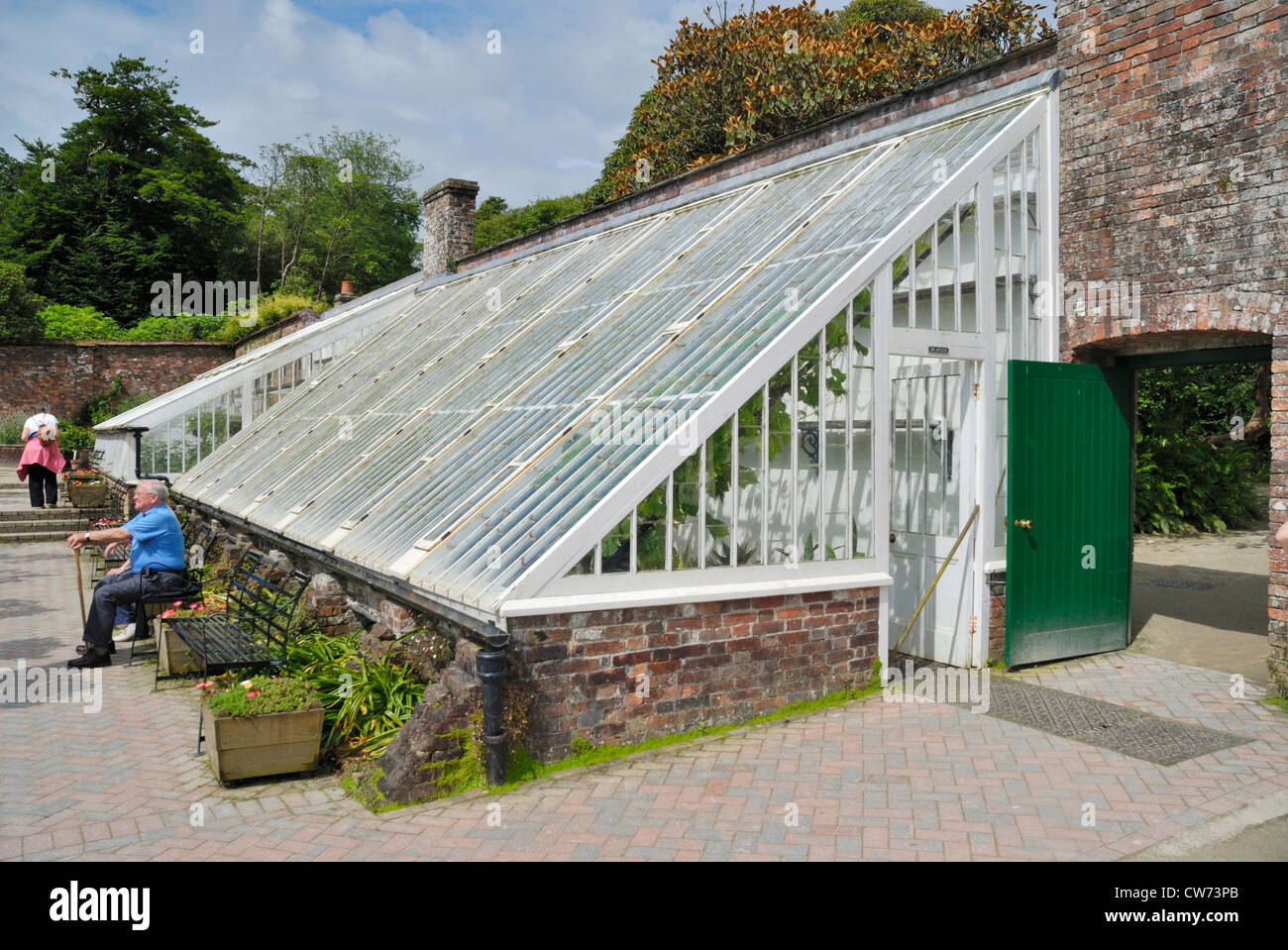 Greenhouse at Lost Gardens of Heligan, Cornwall Stock Photo