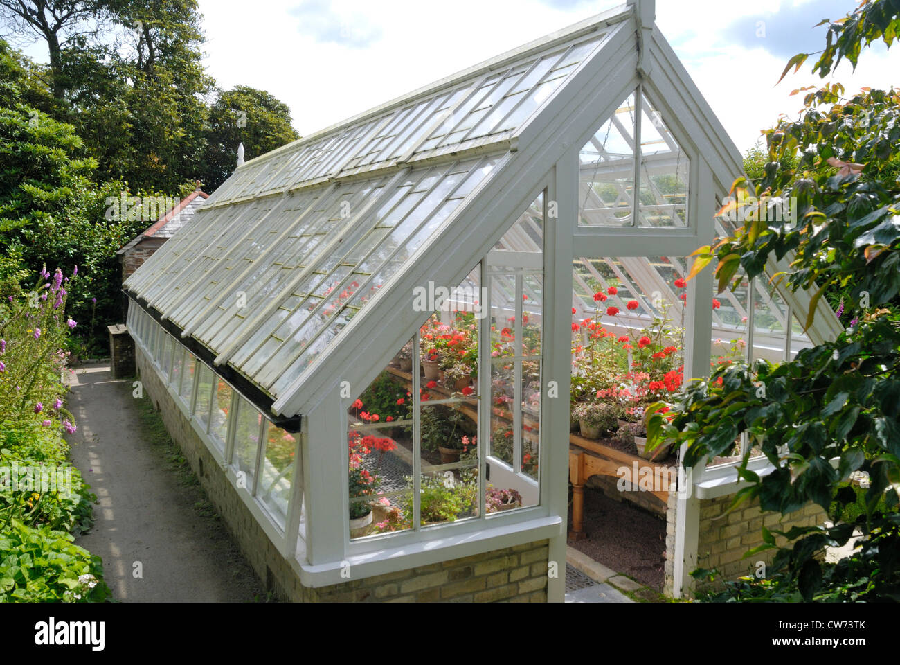 Greenhouse at Lost Gardens of Heligan, Cornwall Stock Photo