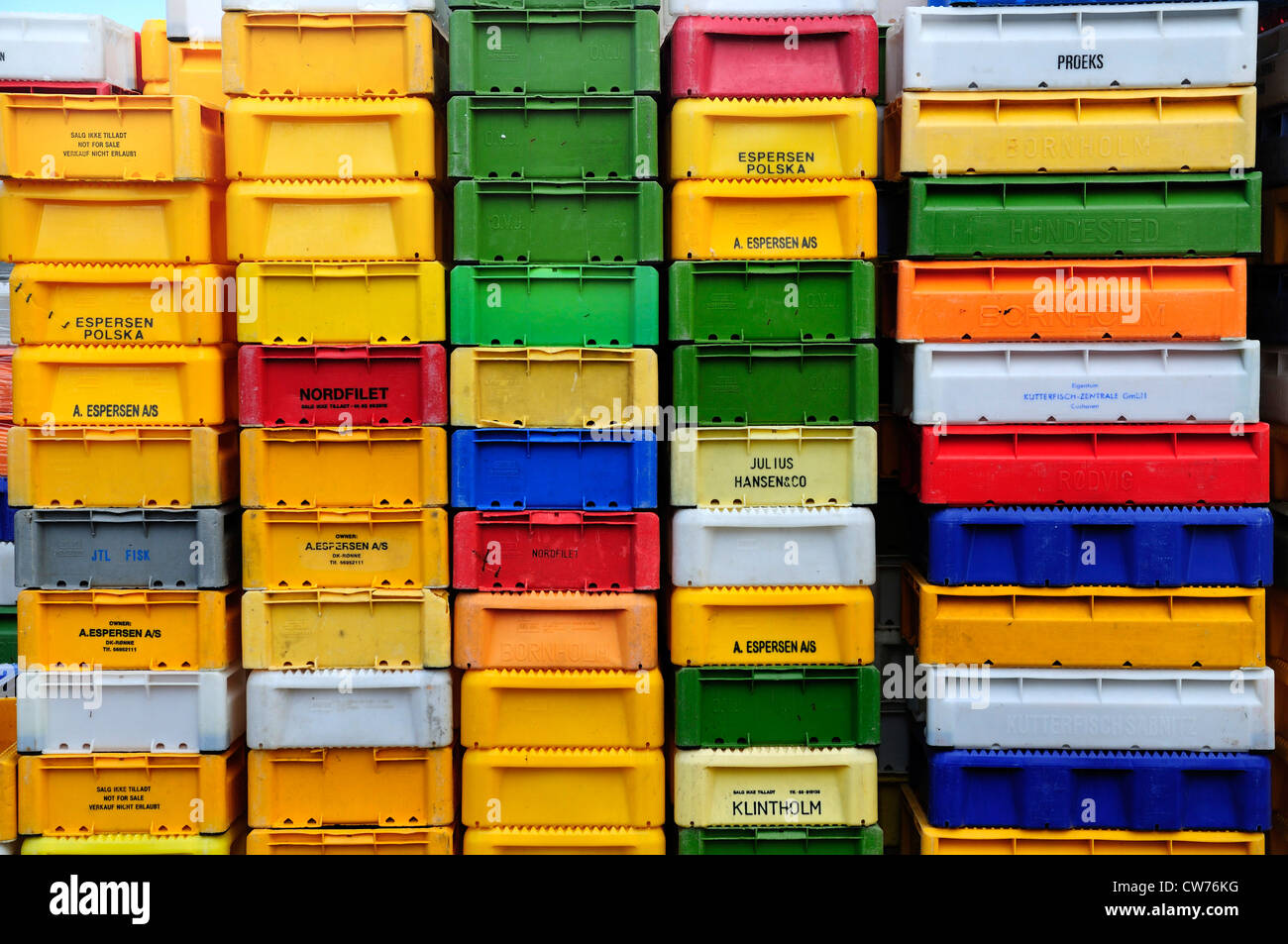 Stacked plastic fish boxes hires stock photography and images Alamy