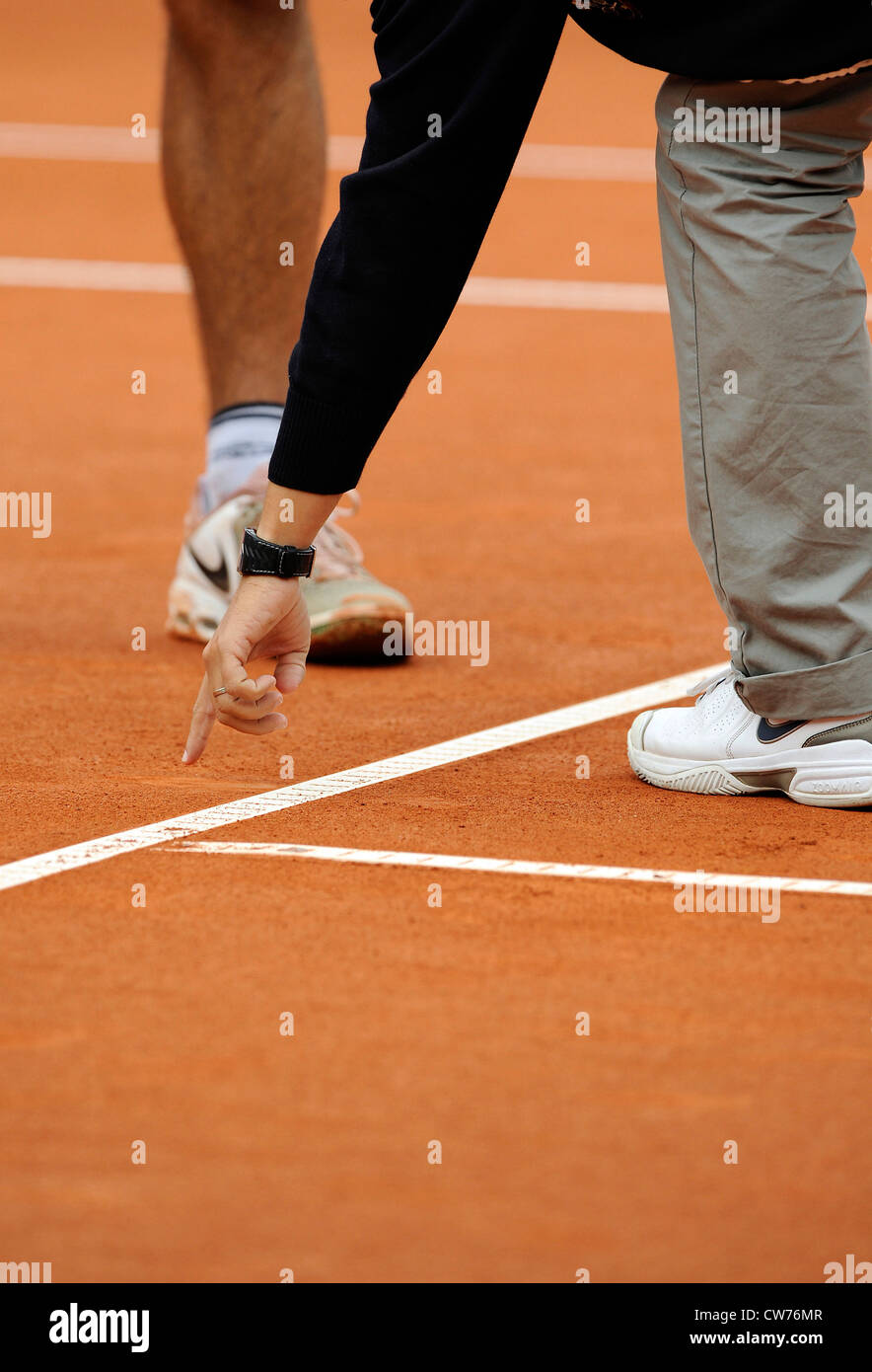 Referee and player mcphoto vertical hires stock photography and images
