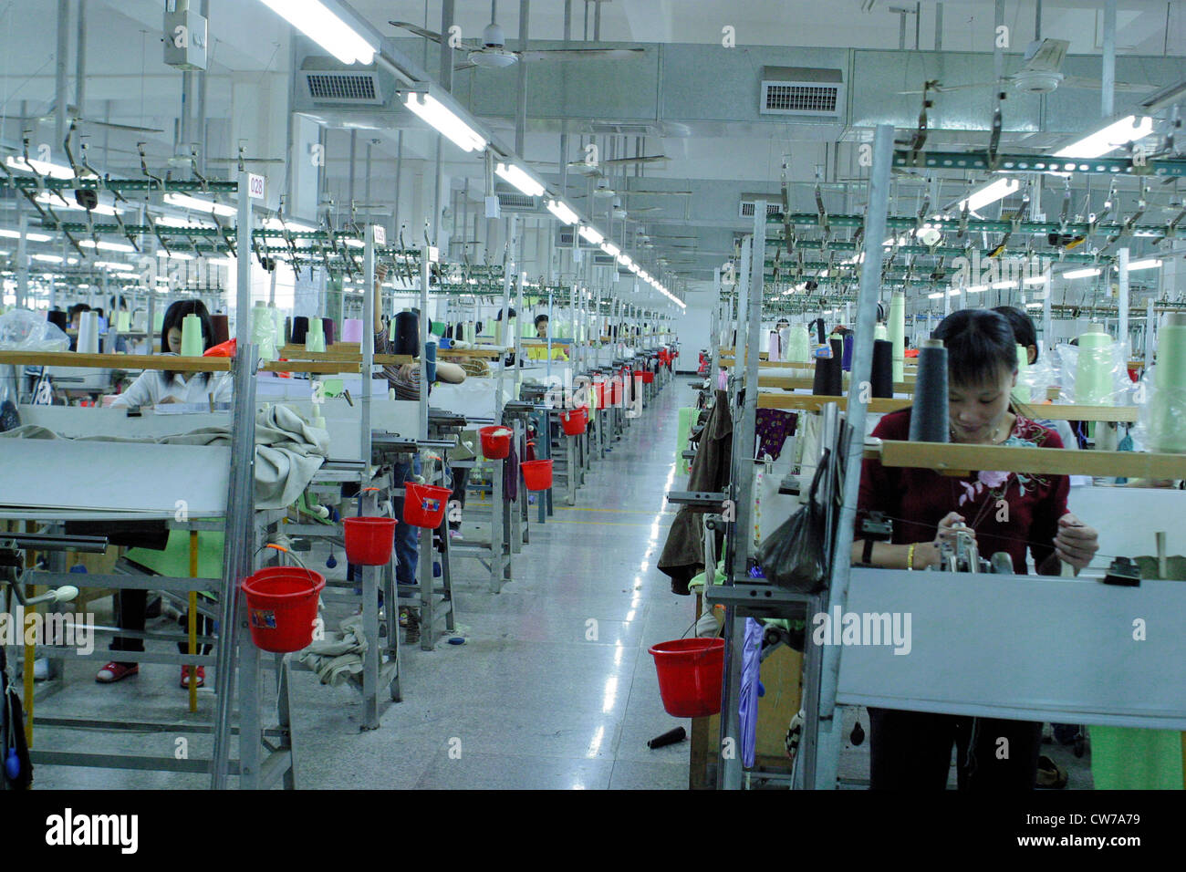 factory for textiles, China Stock Photo Alamy