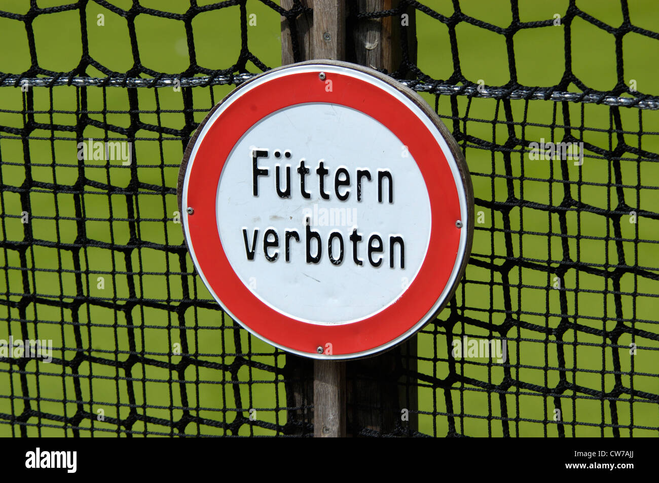Prohibition sign, feeding forbidden, Germany Stock Photo Alamy